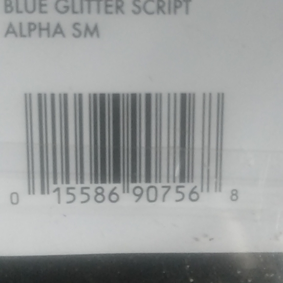 Blue glitter script alphabet stickers upper and lower case letters - Picture 5 of 5